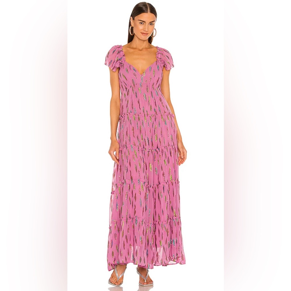 Saylor Kira Maxi Dress in Sangria